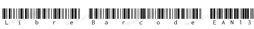 Libre Barcode EAN13字体转换